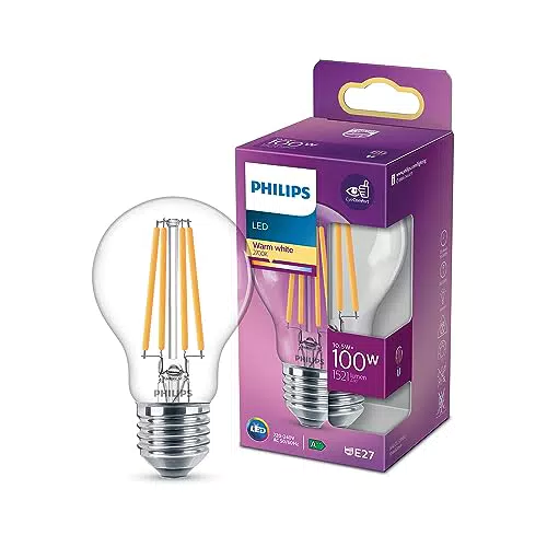 Philips LED Lampadina a Filamento, Equivalente a 100 W