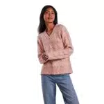 PIECES Pcbibbi Ls - Knit Noos Bc, Maglione Donna, Rose Cloud 99