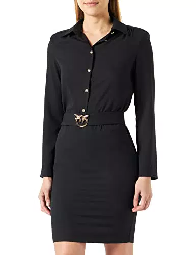 Pinko Abile Abito Crepe Fluido con F Vestito Casual
