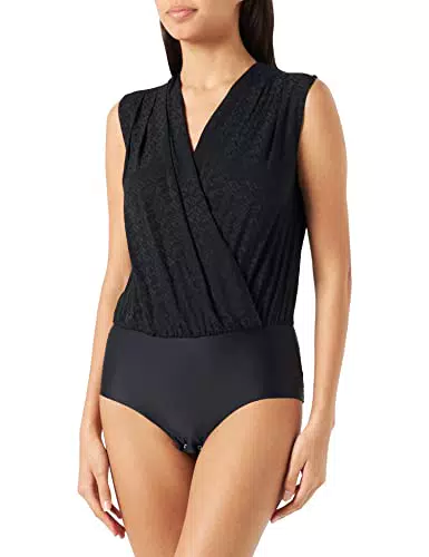 Pinko Ines Body Crepe De Chine Jacqu T-Shirt, Z99_Nero Limousine