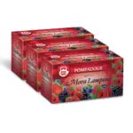 Pompadour, Infuso Mora e Lampone, 60 Filtri, Dolce e Fruttato