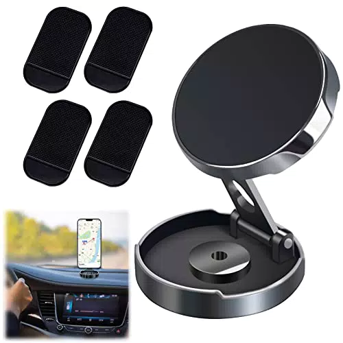 Porta Cellulare Auto Magnetico, 360° Di Rotazione Supporto Telefono Auto Magnetico