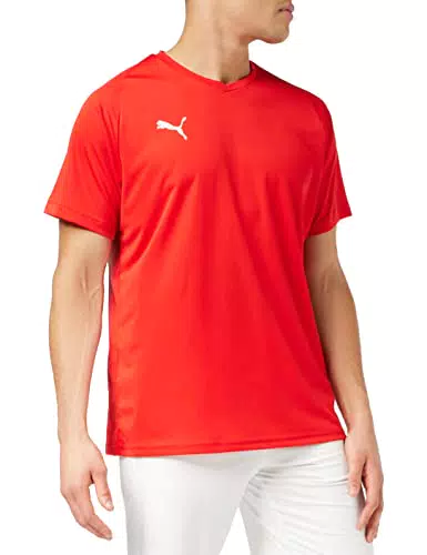 Puma Liga Jersey Core, Maglia Calcio Uomo, Rosso Red White