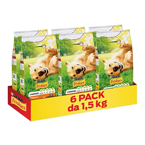 Purina Friskies Balance Cibo per Cani con Pollo e Verdure Aggiunte