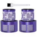 Queta 2 Pezzi Filtro per Dyson V10 SV12 Filtro di Ricambio Lavabile per Aspirapolvere Dyson V10 SV12 Serie