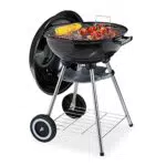 Relaxdays Barbecue a Sfera con Coperchio, Ripiano e Raccogli Cenere