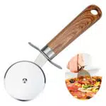 Rotelle Tagliapizza, 20cm Taglia Pizza Rotonda di Acciaio Inox con φ6.5cm Rotella Pizza