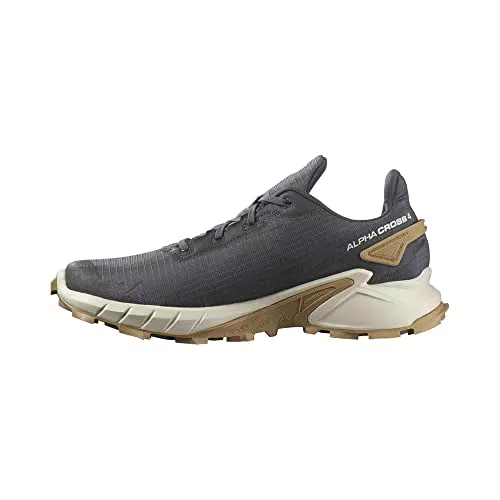 Salomon Alphacross 4, Scarpe da running Uomo, Nero Ebony Rainy Day Phantom