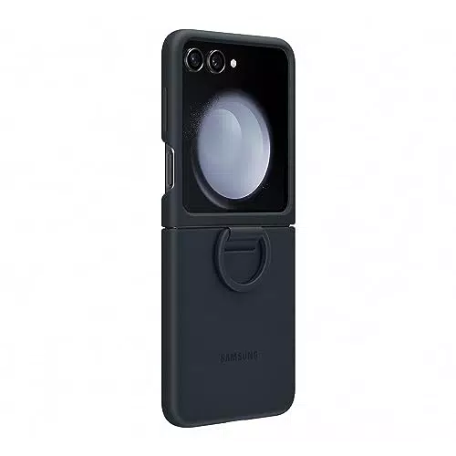 Samsung Silicone Cover with Ring Custodia Pieghevole con Anello per Galaxy Z Flip5