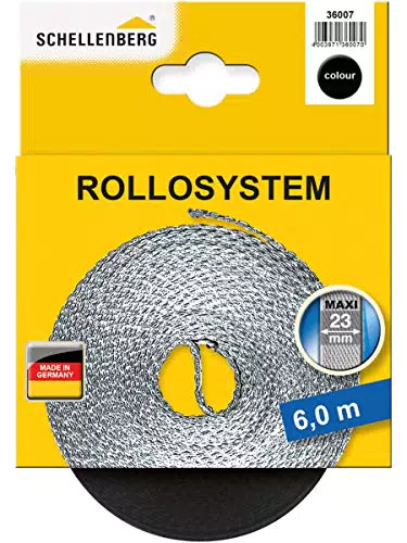 Schellenberg 36007 Cintino per tapparelle avvolgibili 23 mm x 6 m - sistema Maxi