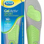 Scholl Solette Gel Activ Sport, Solette Sportive per Scarpe da Uomo con Tecnologia Antiodore e Azione Ammortizzante