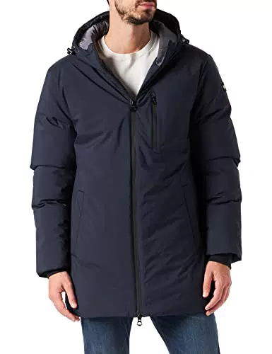 Schott NYC Fargo2 Piumino con Cerniera saldata, Navy