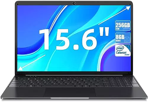 SGIN Computer Portatile 15, 6 Pollici, 8GB DDR4 256GB SSD PC Portatile