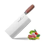 SHI BA ZI ZUO Coltello da chef cinese da 9 pollici, coltello da cucina sottile e leggero Coltello per verdure in acciaio inossidabile Lama antiaderente