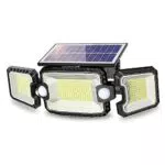 SIDSYS Faro LED Esterno con Pannello Solare, Luce Solare Esterno con 2 Sensore di Movimento