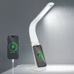 Smart Gesture Sensor Lampada da Scrivania, 10W Ricarica wireless und porta di ricarica USB