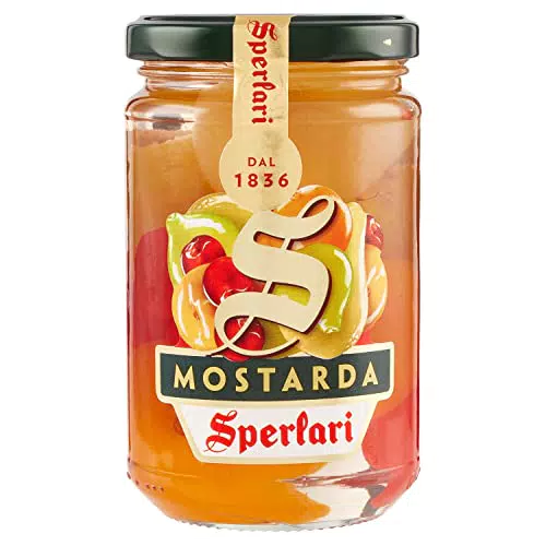 Sperlari - Mostarda Cremonese di Frutta Mista, Senza Glutine - 380 gr