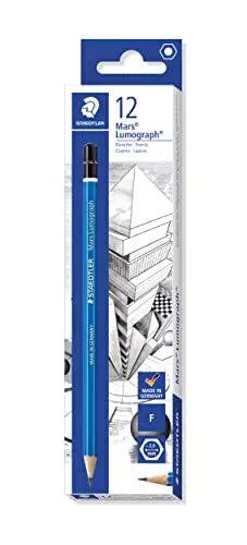 Staedtler Mars Lumograph Matita in Grafite da Disegno Scatola da 12 Pezzi