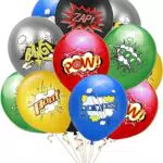 Supereroi Palloncini Compleanno Decorazioni, 18 Pezzi 12 Pollici di Lattice Palloncini per Bambini Ragazzi Ragazze Supereroi Tema per Festa di Compleanno Deco
