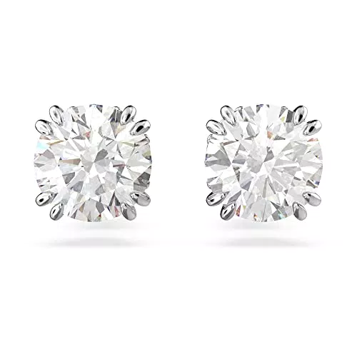 Swarovski Constella Orecchini a Lobo Circolari, con ZirconiaSwarovski a Taglio Tondo