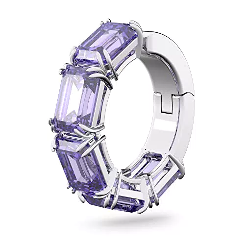 Swarovski Orecchino ear cuff Millenia, Swarovski Zirconi con taglio ottagonale