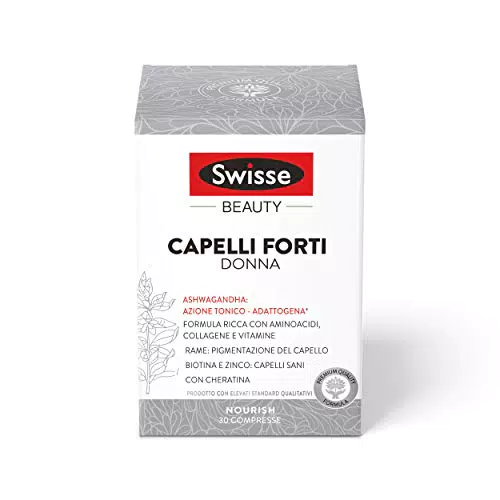 Swisse Capelli Forti Donna 30 compresse - Integratore per capelli con Cheratina