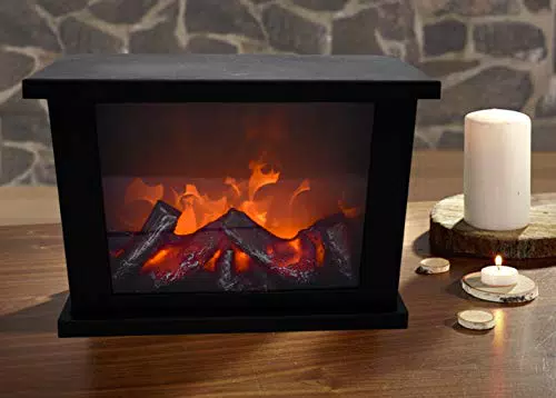 technoline T9800 - Camino decorativo a LED, 29 x 11 x 19 cm