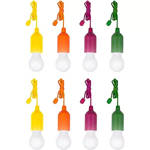 TEMPO DI SALDI 8 X Lampadina Led Portatile Colorata Senza Corrente Per Casa Campeggio Giardino