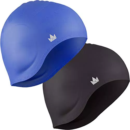 The Friendly Swede Cuffie da Nuoto in Silicone per Capelli Lunghi per Adulto e Bambino