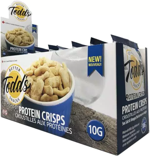 Todd's Better Snacks Patatine Proteiche Sale Marino e Aceto 33g - 330 g