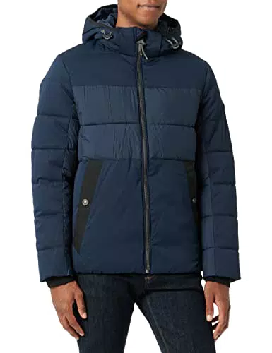 TOM TAILOR Giacca con Cappuccio, Uomo, Blu, S