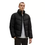 TOM TAILOR Giacca con Collo Alto, Uomo, Nero, S
