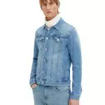 TOM TAILOR Uomo Giacca di Jeans 1035658, Blu, XXL