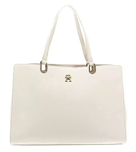 Tommy Hilfiger Borsa Donna TH Timeless Satchel con Tasche Interne