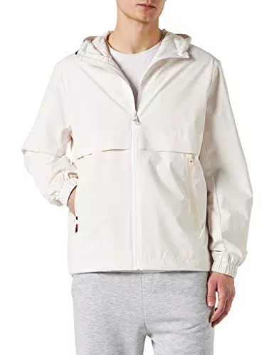 Tommy Hilfiger Giacca Uomo TH Protect Sail Hooded Jacket Giacca da Mezza Stagione