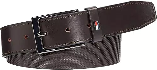Tommy Hilfiger Layton 3.5 Cinture, Testa di Moro, 100 Uomo