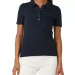 Tommy Hilfiger Maglietta Polo Maniche Corte Donna 1985 Slim Pique Slim Fit