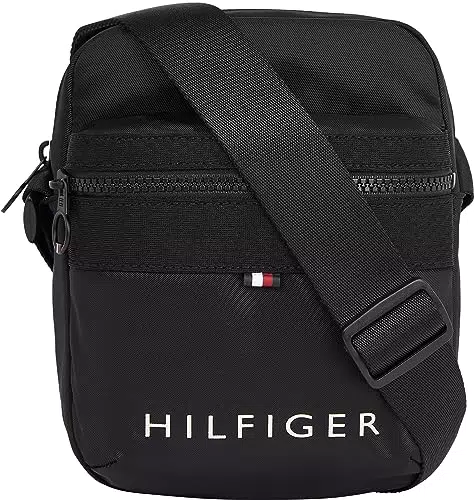 Tommy Hilfiger Mini Reporter Skyline, Uomo, Nero, OS