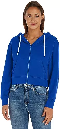 Tommy Hilfiger Reg Hilfiger Fr-Terry Felpa con Cappuccio Zip