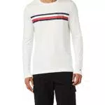 Tommy Hilfiger RWB Monotype Chest Stripe LS Tee Magliette L/S