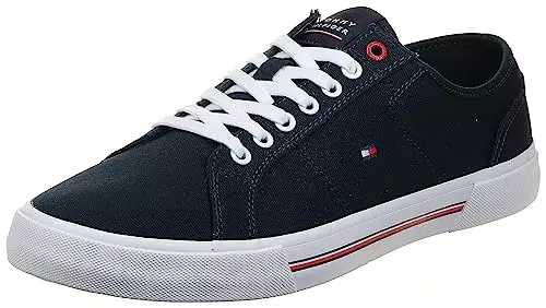 Tommy Hilfiger Sneakers Vulcanizzate Uomo Scarpe, Blu
