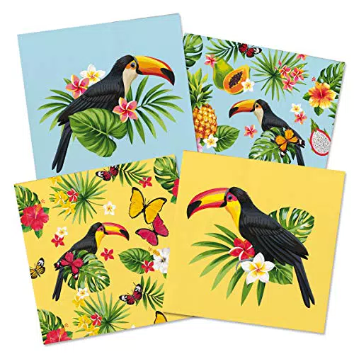 Tovaglioli tucano tropicale 33 x 33 cm - 20 pezzi