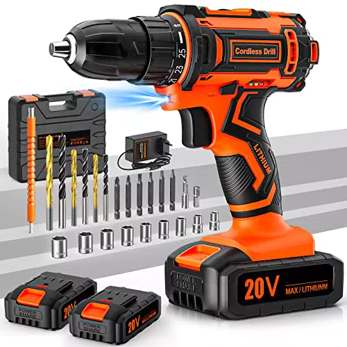 Trapano Avvitatore Batteria 20V, Avvitatore a Batteria