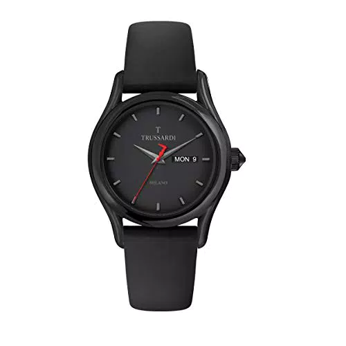 Trussardi Orologio Analogico al Quarzo Uomo con Cinturino in Pelle R2451127010