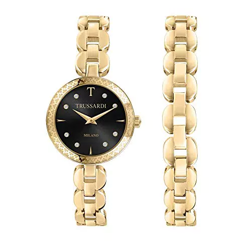 Trussardi Orologio da donna, Collezione T-CHAIN, in acciaio