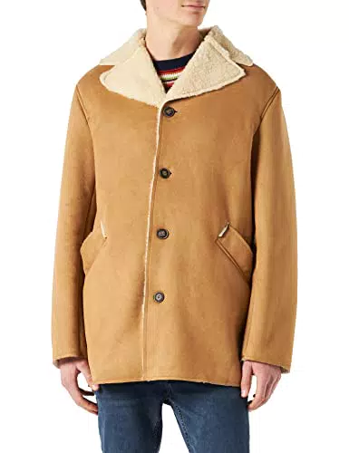 United Colors of Benetton Giacca 23HVUN01R Uomo, Biscotto 901