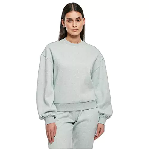 Urban Classics Felpa da Donna Oversized, Salvia Melange