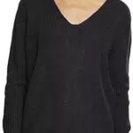 Urban Classics Ladies Back Lace Up Sweater Felpa, Nero