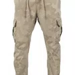 URBAN CLASSICS Pantaloni Cargo da Uomo, Cargo Joggers con Stampa Militare