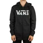 Vans Classic Zip Felpa con Cappuccio, Nero